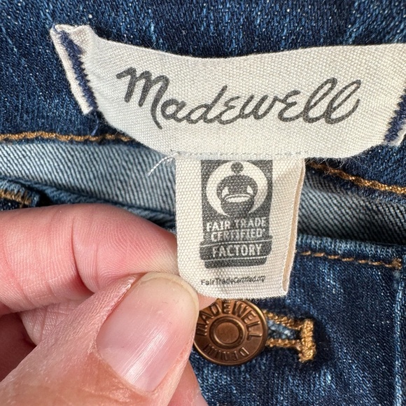 Madewell Jeans Womens 26 Blue Curvy Skinny High Rise Dark Wash Stretch - Picture 3 of 13